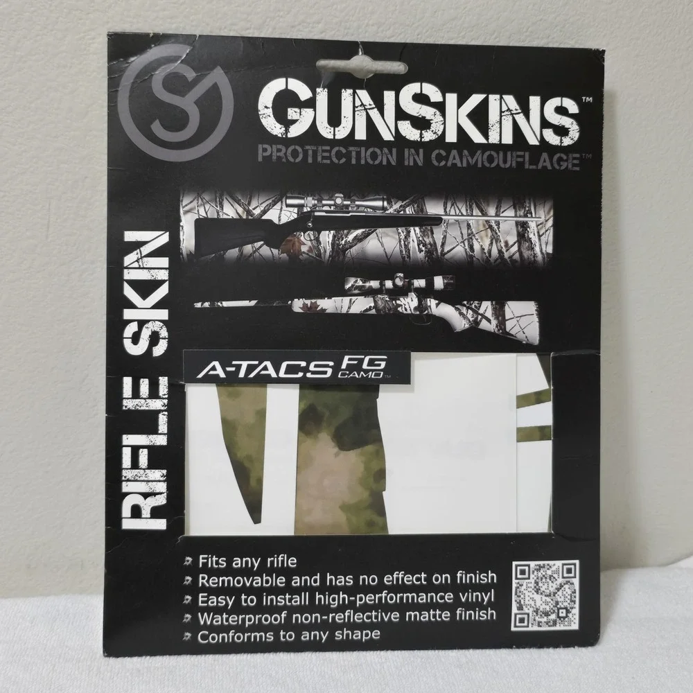 GunSkins Rifle Skin UNDERTOW Wrap DIY Vinyl Kit‎ Blue Black White